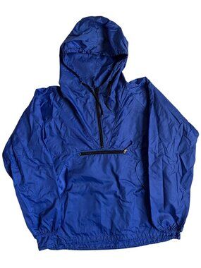 GAP Vintage 90's Windbreaker Anorak Jacket (Blue) - XL